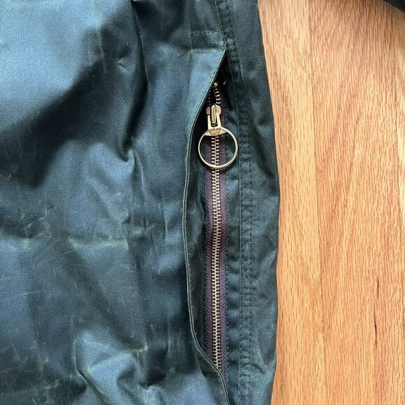 BARBOUR Beaufort Oil Cloth Jacket Vintage sz: 48 - Picture 6 of 6